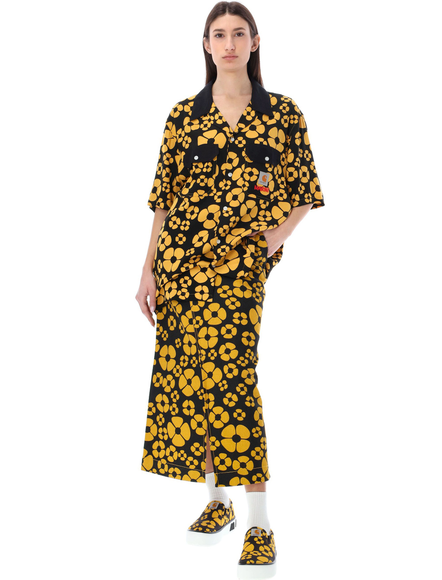 Floral midi skirt - Spazio Pritelli