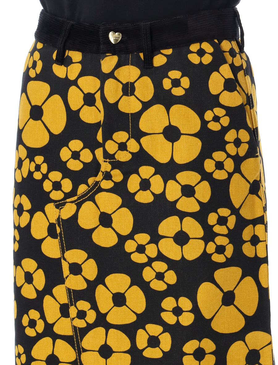 Floral midi skirt - Spazio Pritelli