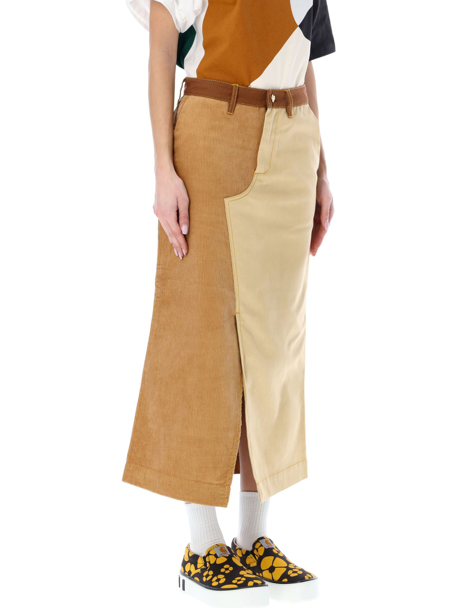 Colorblock midi skirt - Spazio Pritelli