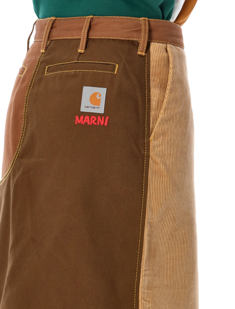 Colorblock midi skirt - Spazio Pritelli