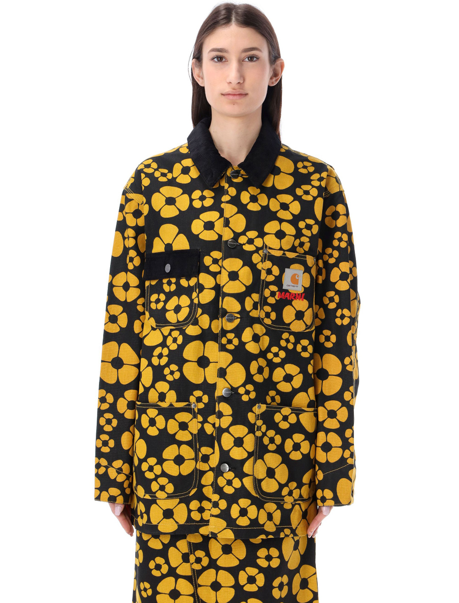 Oversized floral jacket - Spazio Pritelli
