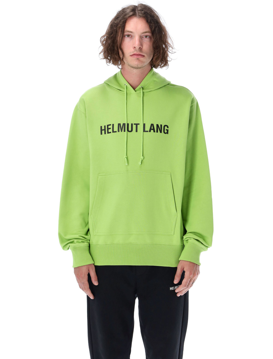 Core logo hoodie color GREEN LIME Spazio Pritelli Official Website