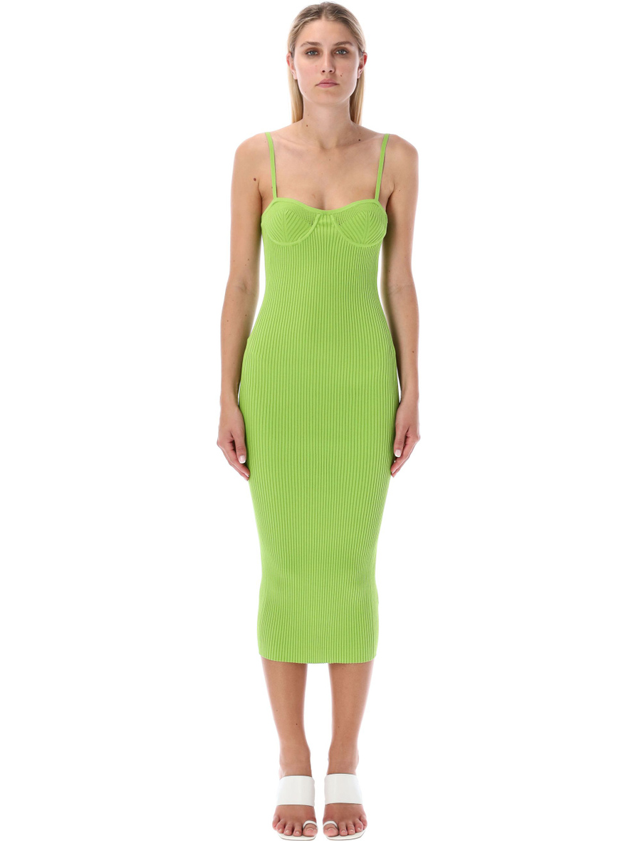 Rib eyelet bra dress - Spazio Pritelli
