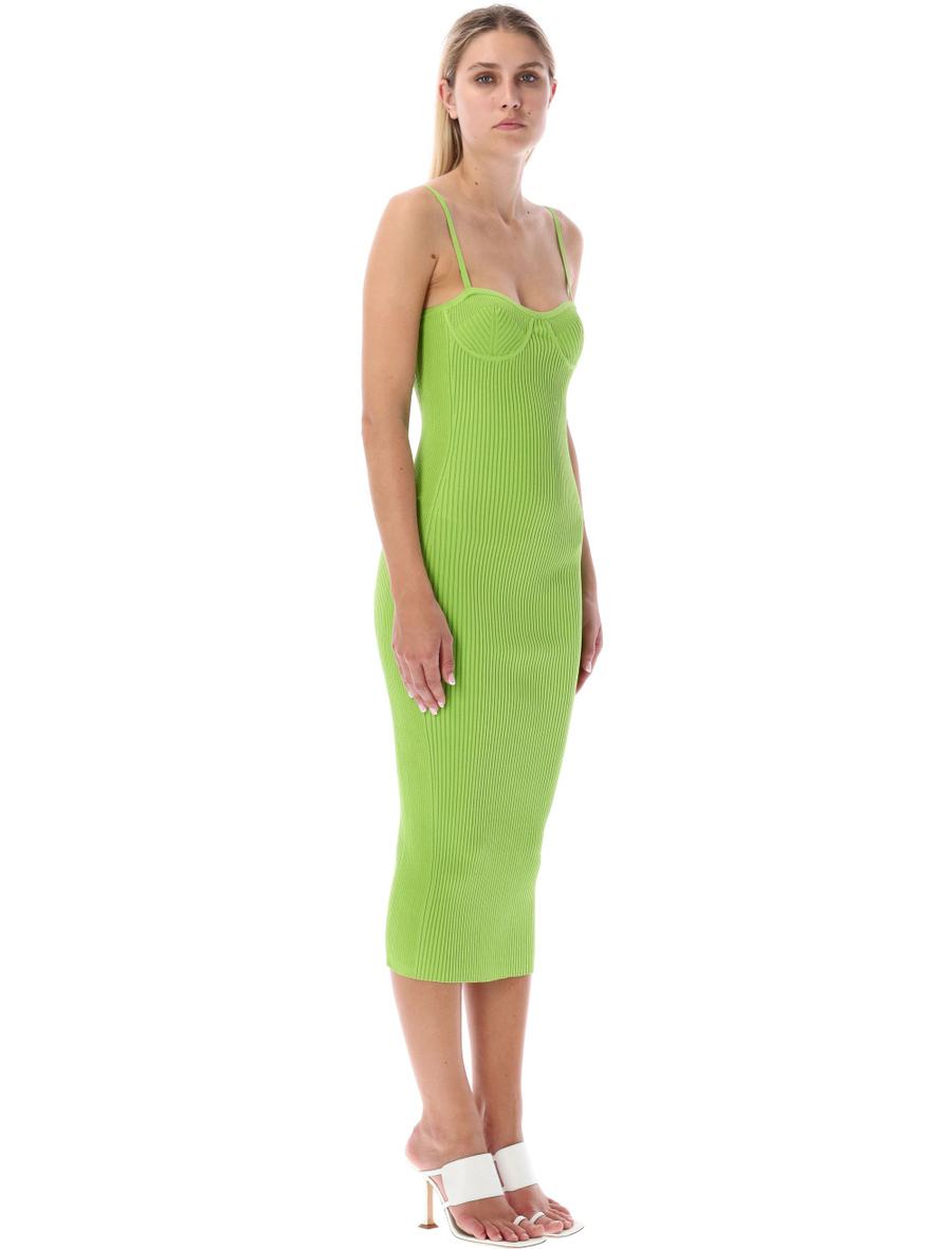 Rib eyelet bra dress - Spazio Pritelli