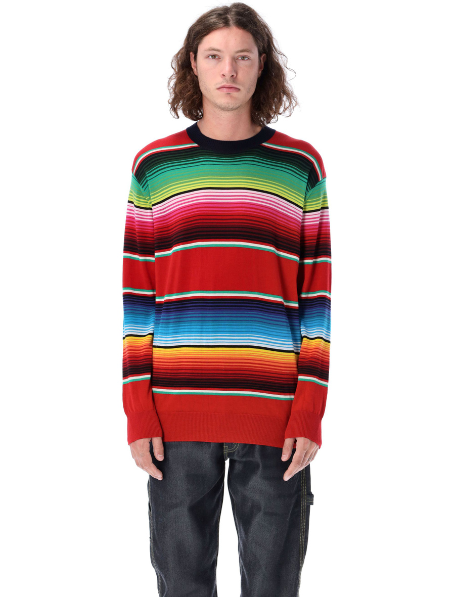 Multicolor stripe pattern sweater - Spazio Pritelli