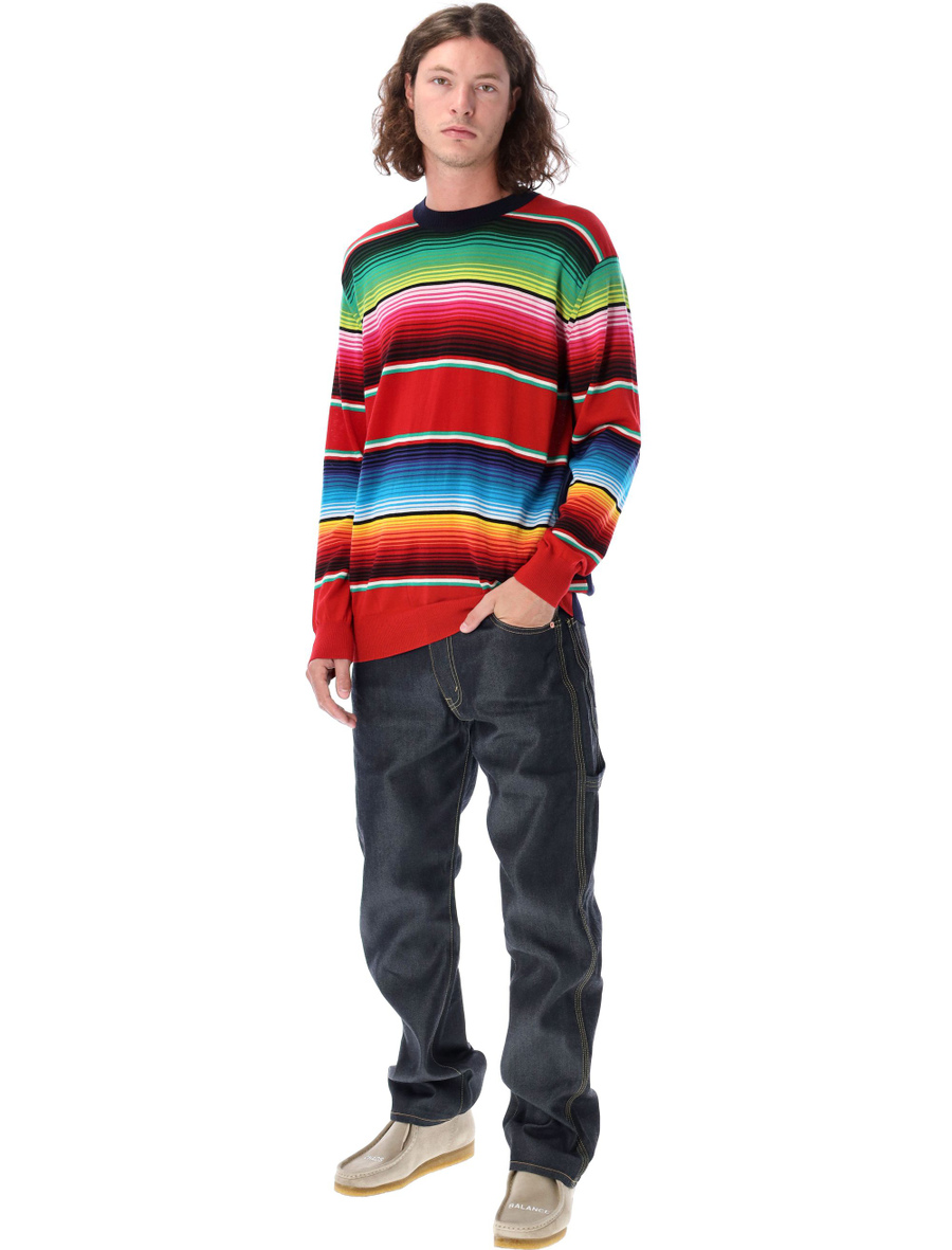 Multicolor stripe pattern sweater - Spazio Pritelli