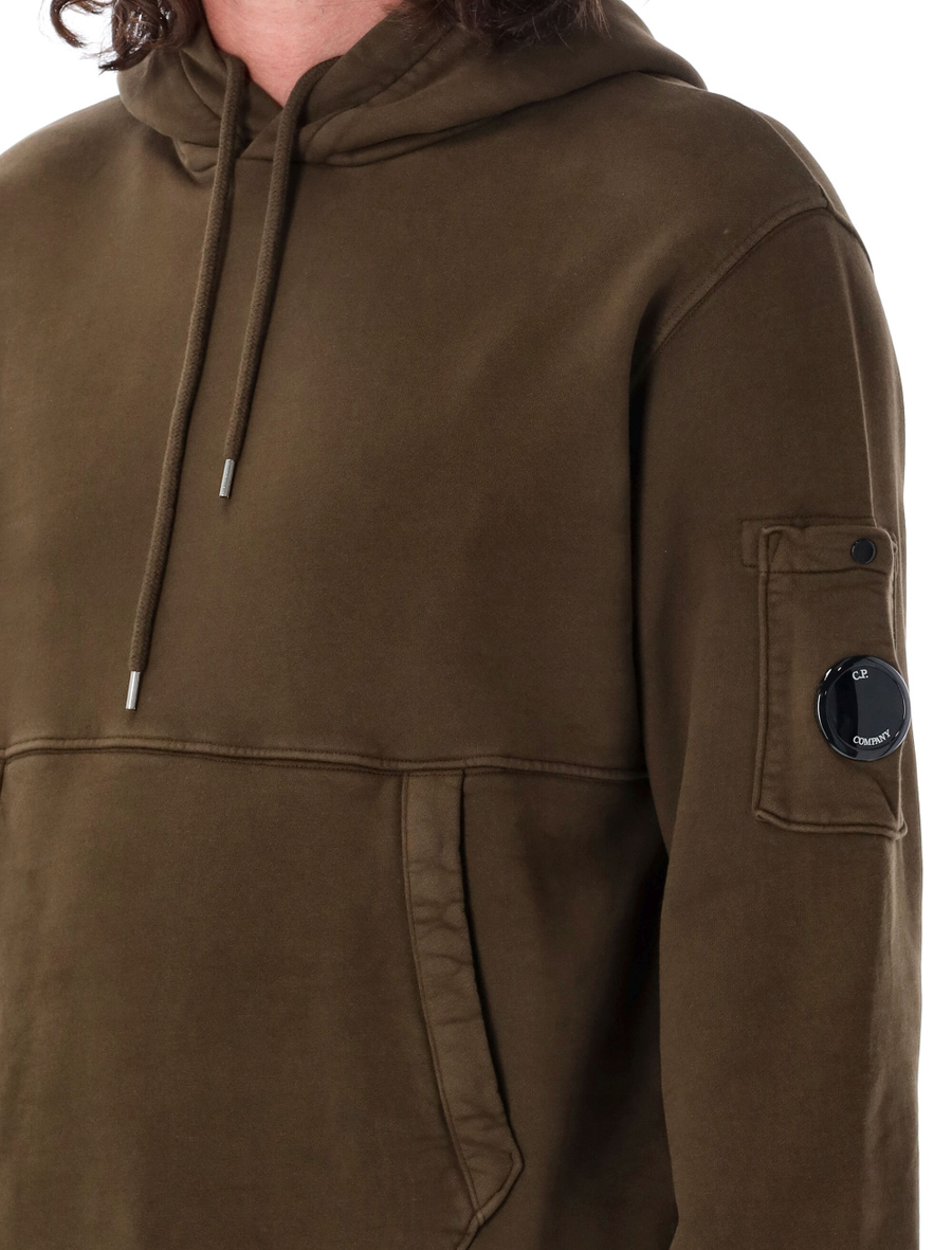 Diagonal Fleece Lens Hoodie - Spazio Pritelli