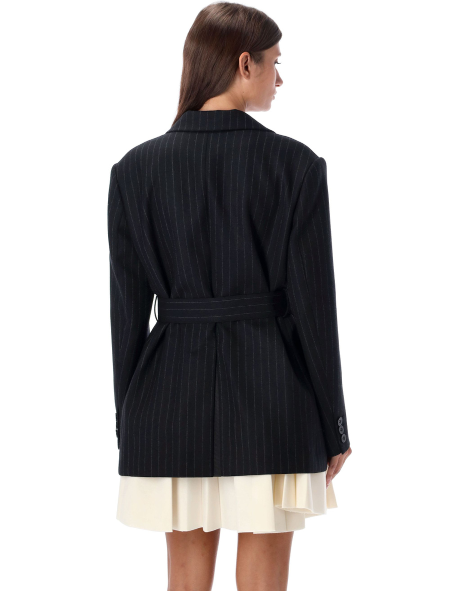 Chalk Stripe x Suiting Bonding Jacket - Spazio Pritelli