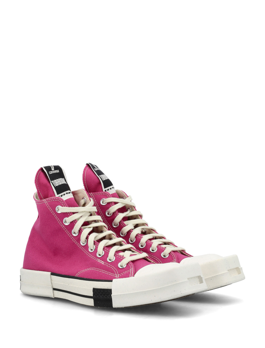 High top store laceless sneakers