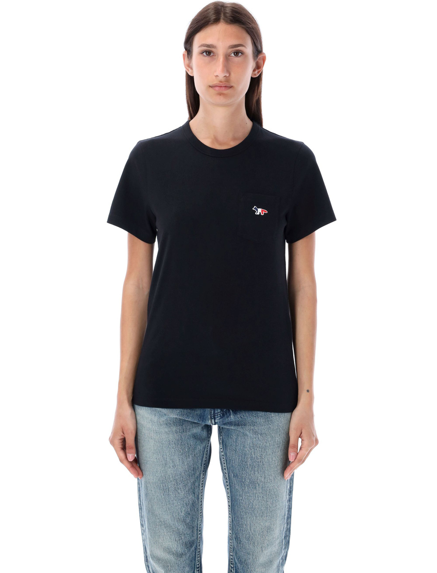 Tricolor fox patch classic pocket T-Shirt - Spazio Pritelli