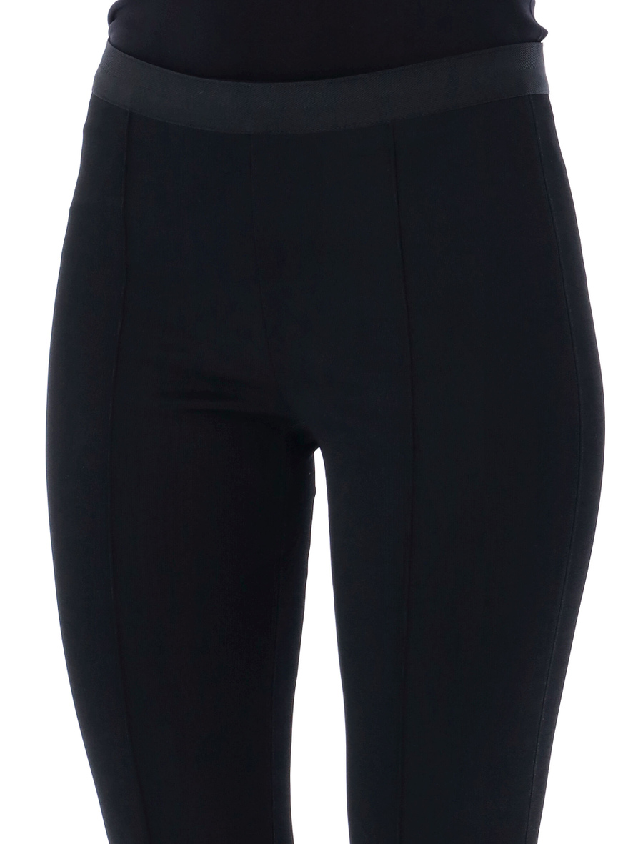 Core cropped flare rib leggings - Spazio Pritelli