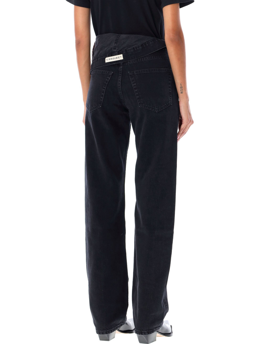 Asymmetric waist jeans - Spazio Pritelli