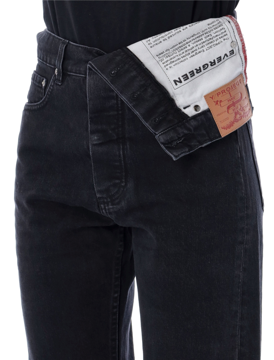 Asymmetric waist jeans - Spazio Pritelli