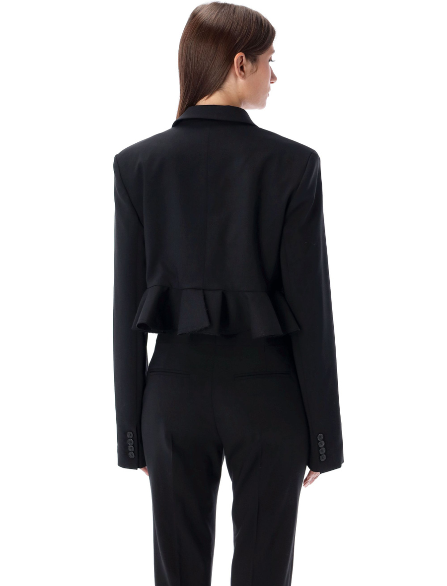 Cropped ruffled jacket - Spazio Pritelli