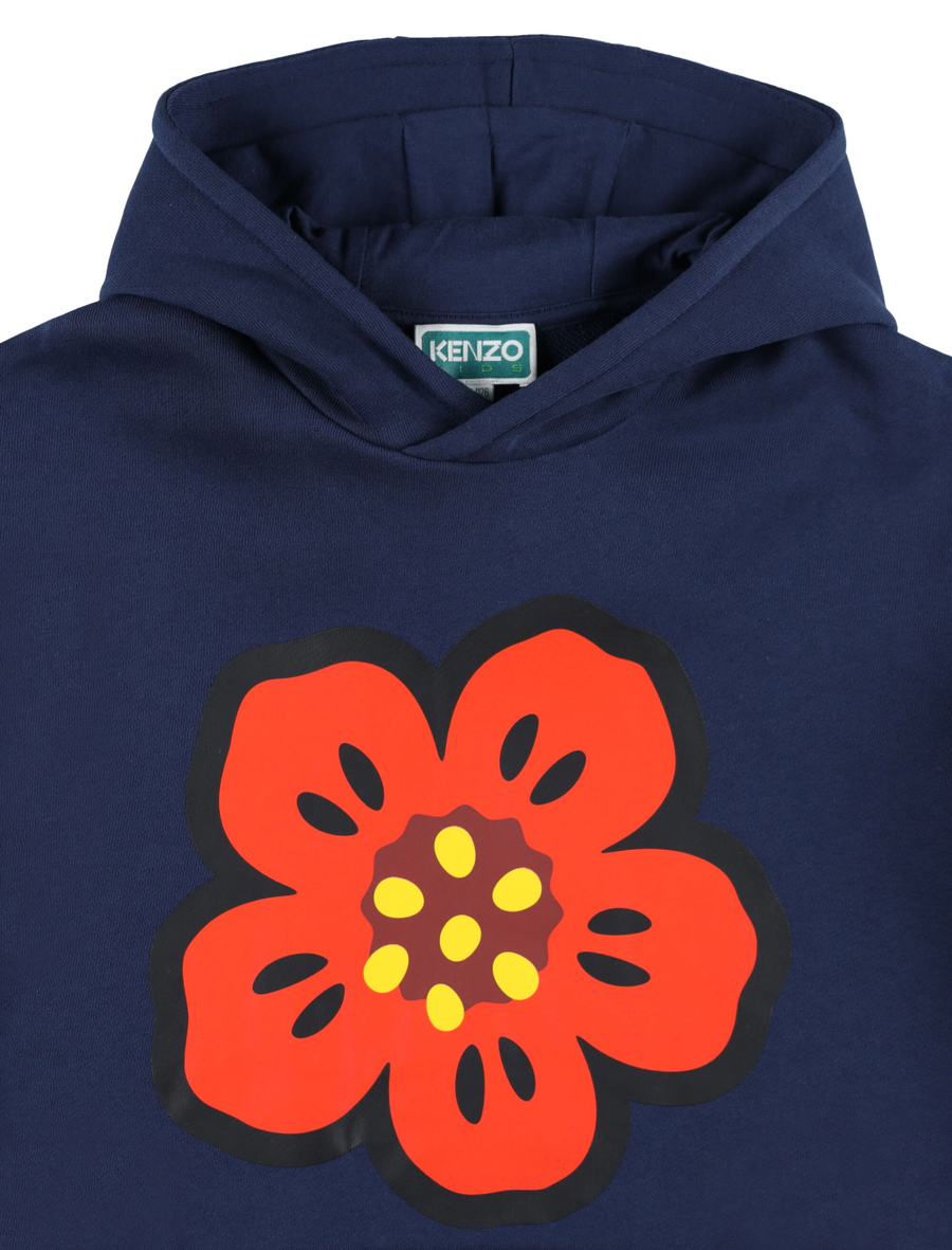 Fleece flower hoodie - Spazio Pritelli