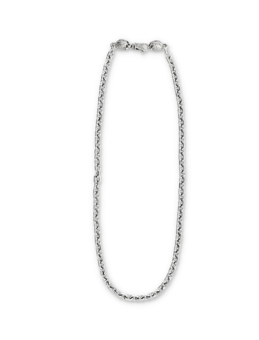 Link chain necklace with skulls - Spazio Pritelli