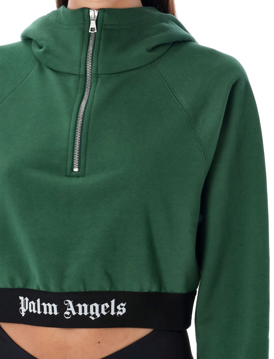 Logo tape zipped hoodie - Spazio Pritelli