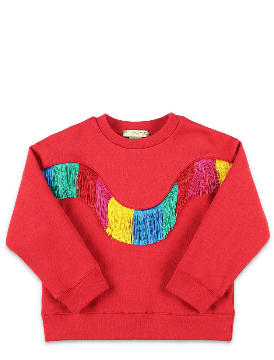 Rainbow fringed sweatshirt - Spazio Pritelli
