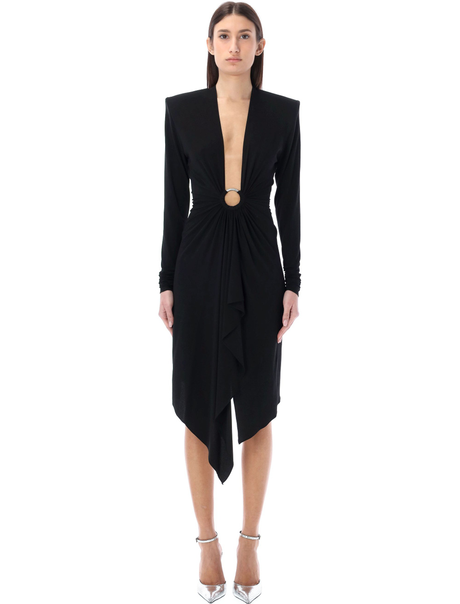 V-neck mini dress - Spazio Pritelli