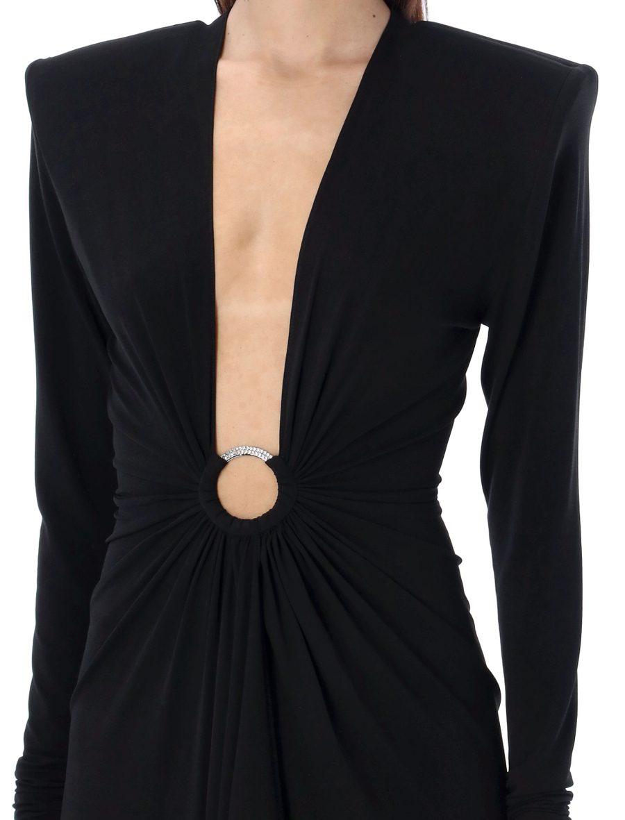 V-neck mini dress - Spazio Pritelli