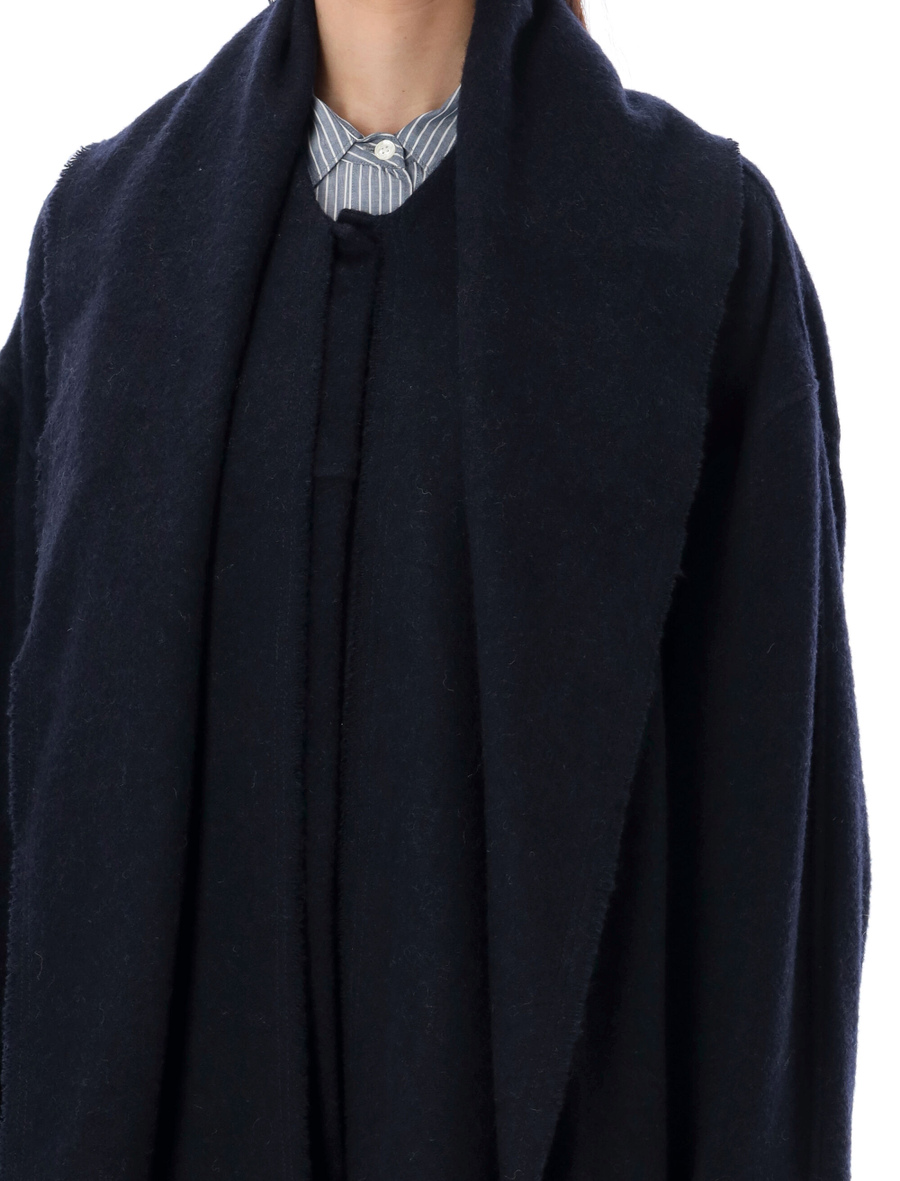 Faty fringes wool coat - Spazio Pritelli