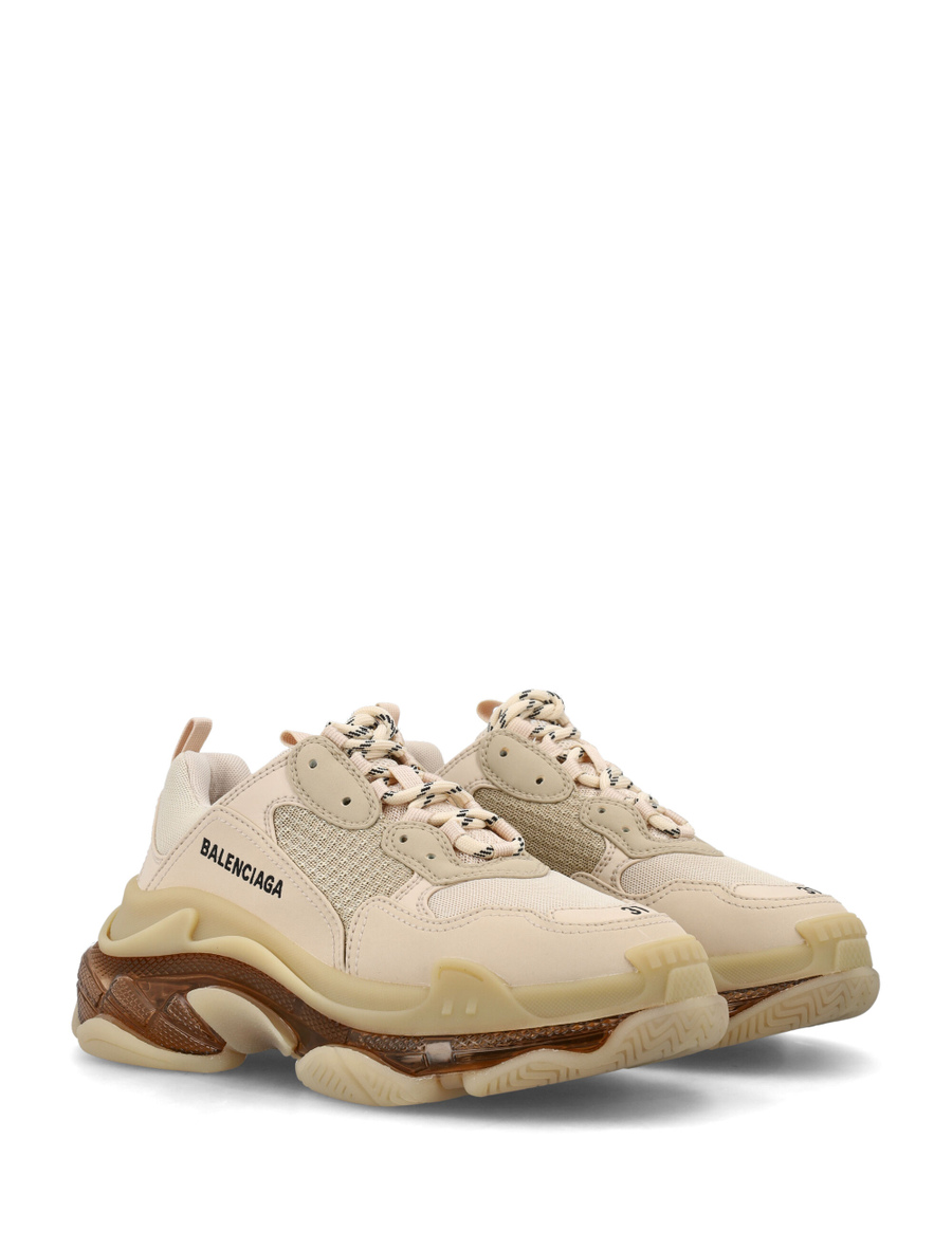 Triple S clear sole women trainers color NUDE Spazio Pritelli