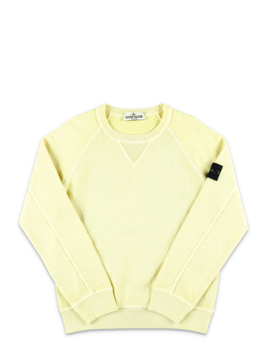 Malfile fleece garment dye crewneck - Spazio Pritelli