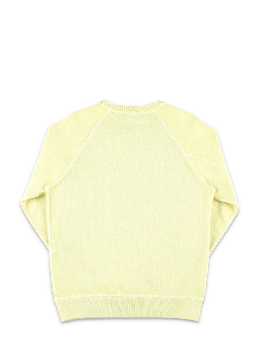 Malfile fleece garment dye crewneck - Spazio Pritelli
