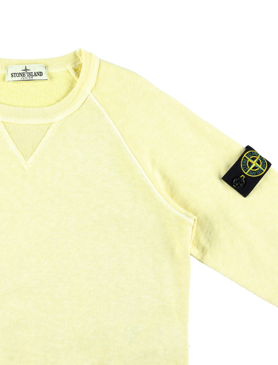 Malfile fleece garment dye crewneck - Spazio Pritelli
