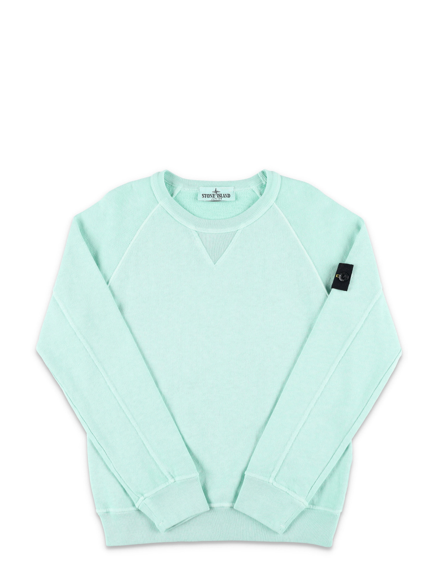 Malfile fleece garment dye crewneck - Spazio Pritelli