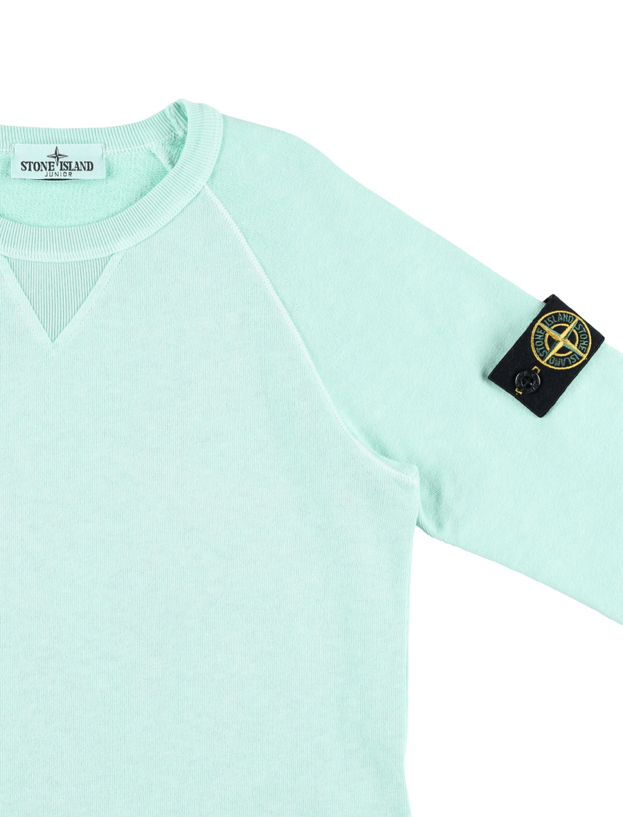 Malfile fleece garment dye crewneck - Spazio Pritelli