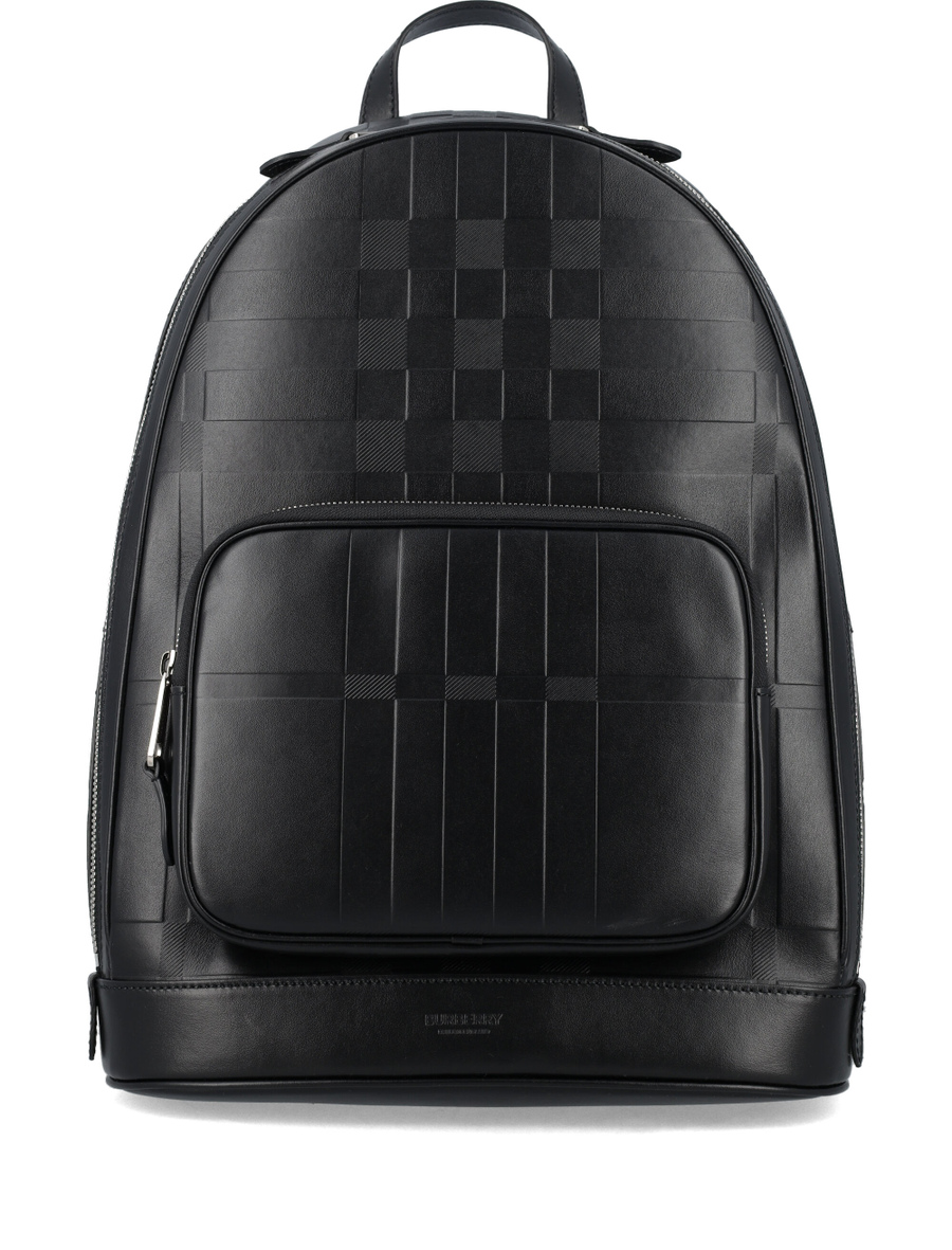 Checkered leather backpack outlet