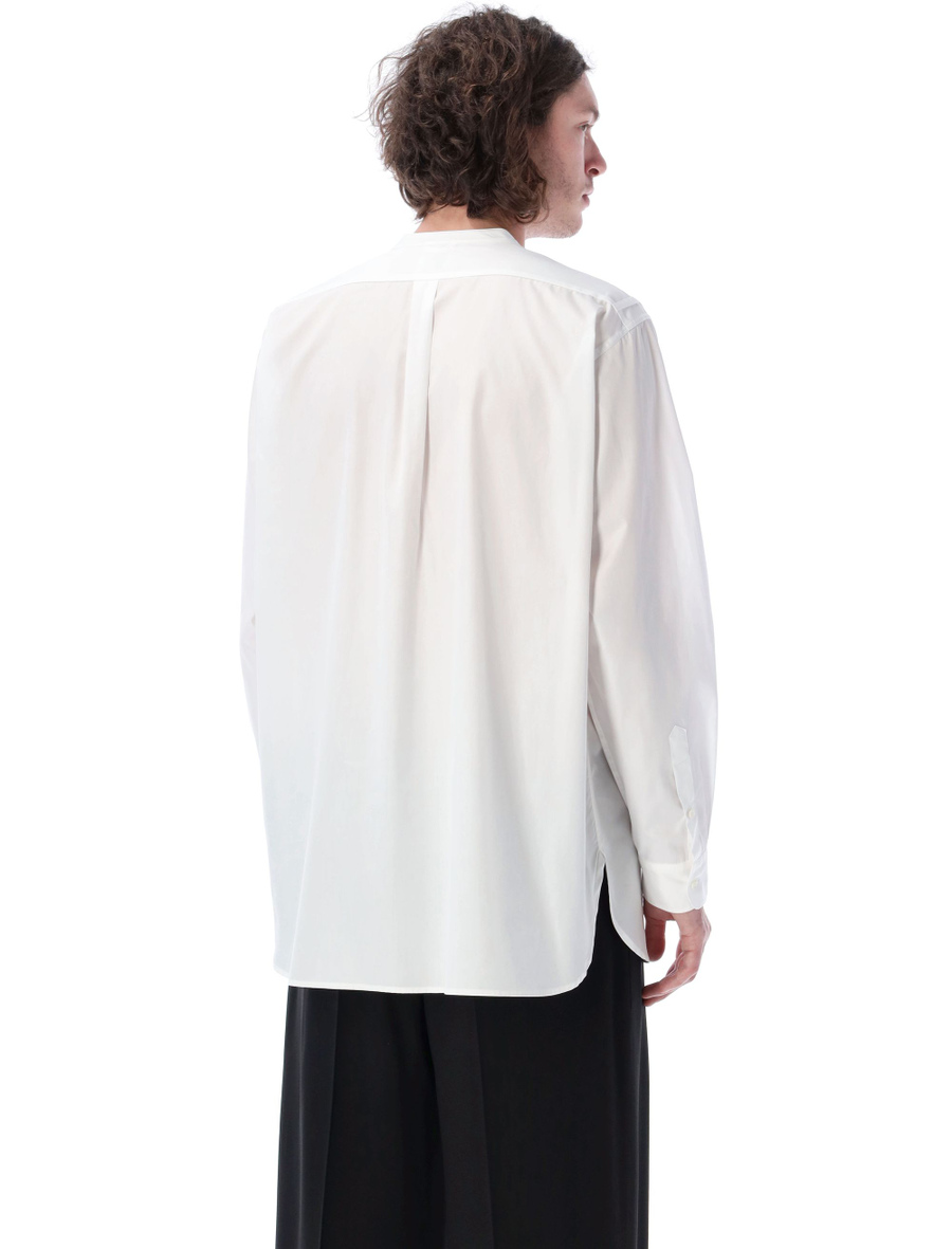 Poplin mandarin shirt with maxi pockets - Spazio Pritelli