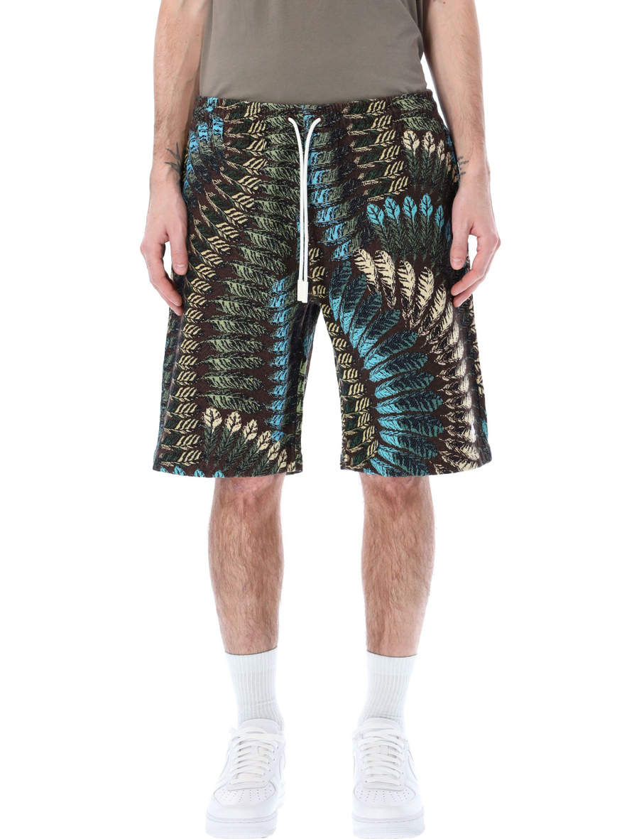 Feathers straight leg bermuda shorts - Spazio Pritelli