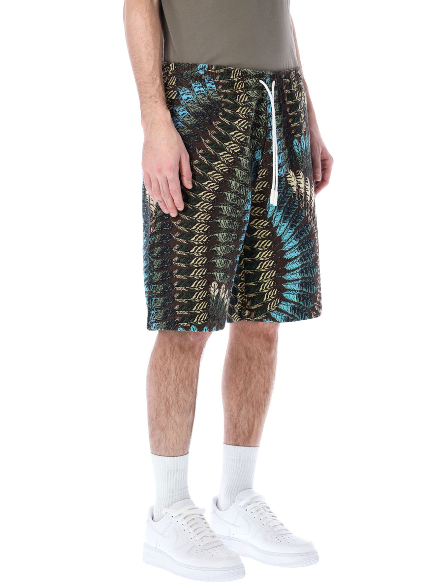 Feathers straight leg bermuda shorts - Spazio Pritelli