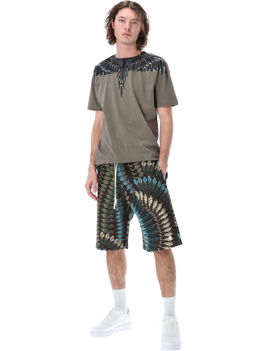 Feathers straight leg bermuda shorts - Spazio Pritelli