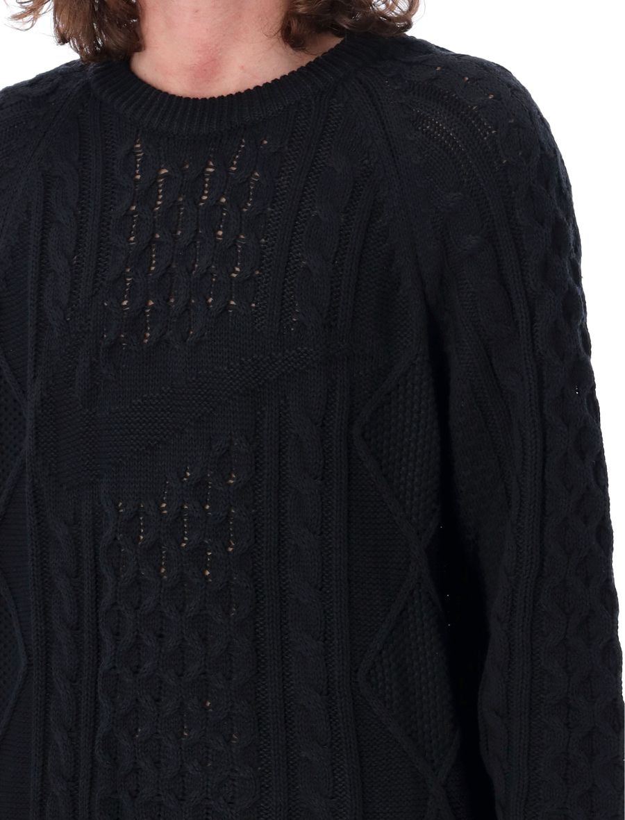 Kable knit sweater - Spazio Pritelli