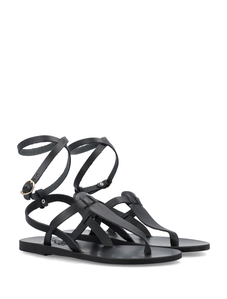 Estia Thong sandals, color BLACK | Spazio Pritelli Official Website