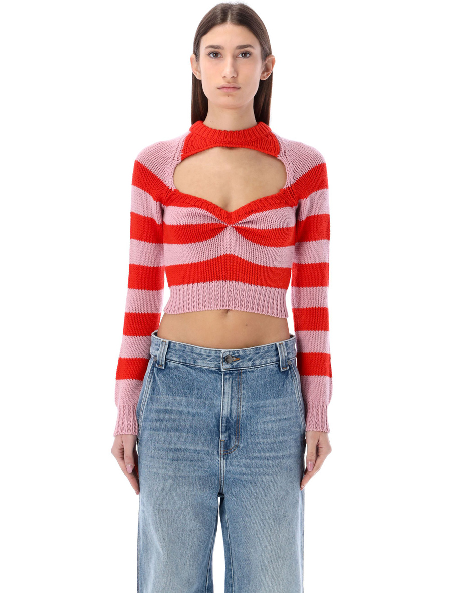 Striped wool cablè - Spazio Pritelli