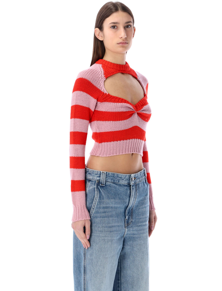 Striped wool cablè - Spazio Pritelli