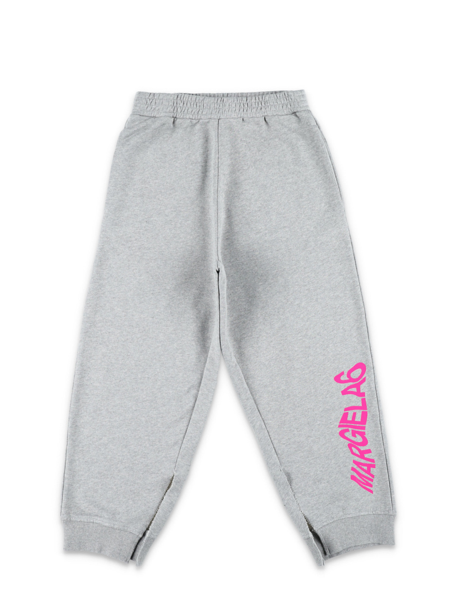 Shiny logo print jogging pants - Spazio Pritelli