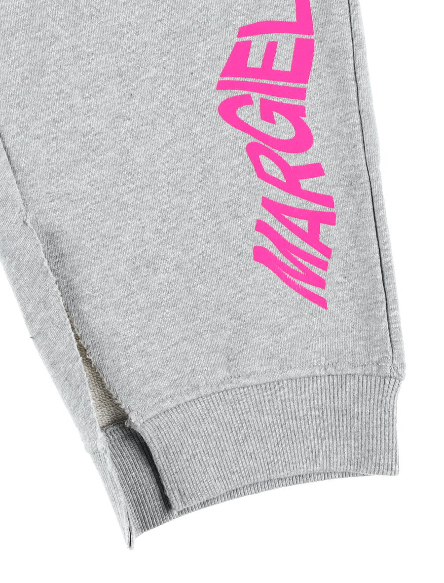 Shiny logo print jogging pants - Spazio Pritelli