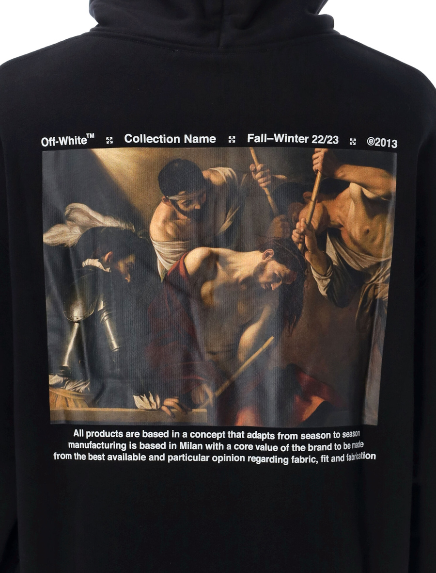 Caravaggio Crowning over hoodie - Spazio Pritelli