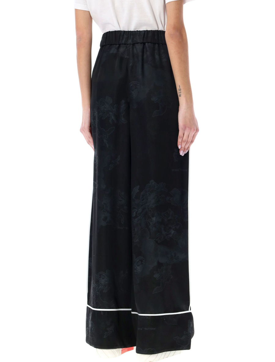Sky jacquard satin pajama pants - Spazio Pritelli