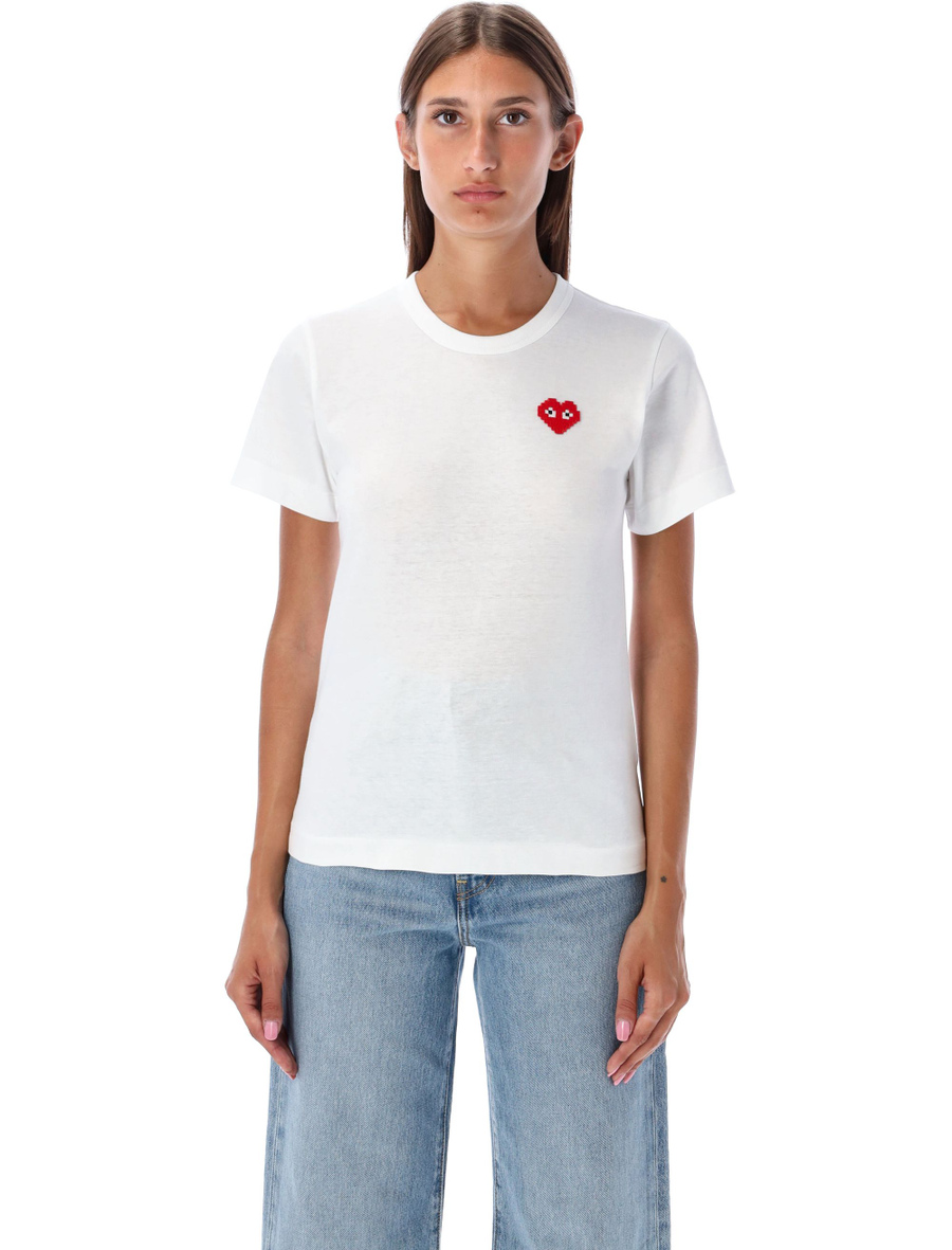 Pixel red Heart t-shirt - Spazio Pritelli