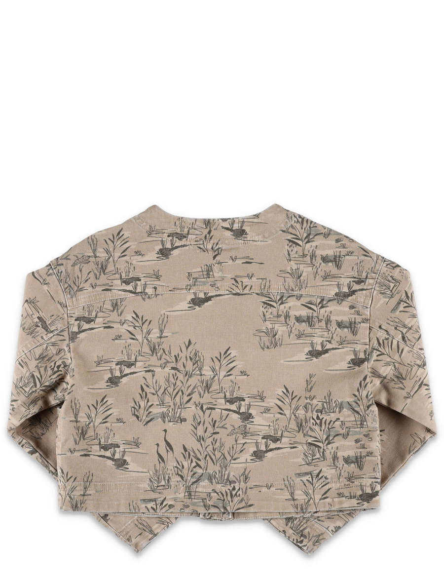 Printed cropped jacket - Spazio Pritelli