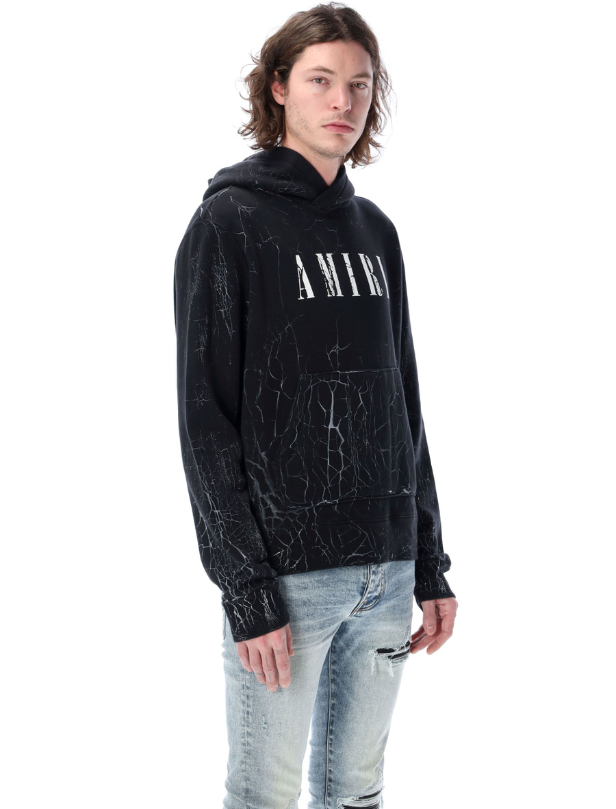 Cracked dye core logo hoodie - Spazio Pritelli