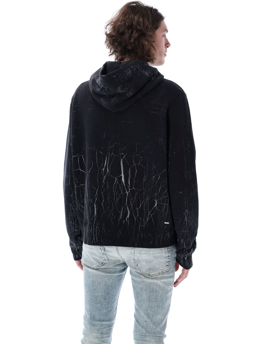 Cracked dye core logo hoodie - Spazio Pritelli