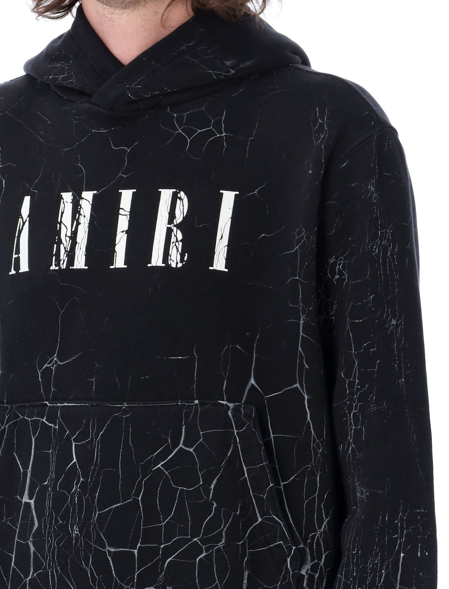 Cracked dye core logo hoodie - Spazio Pritelli