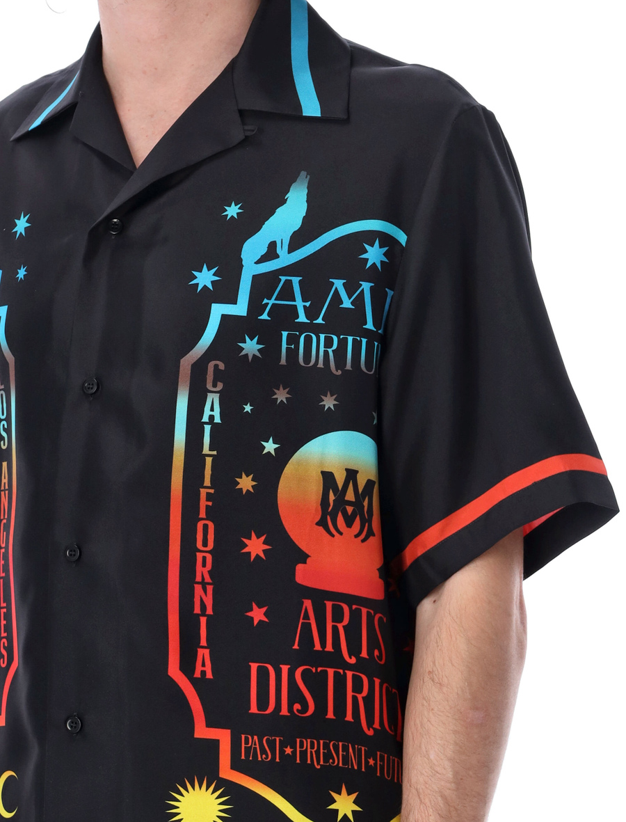 Amiri Fortune bowling shirt, color BLACK | Spazio Pritelli Official Website